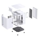  Thùng máy Jonsbo TK-1 2.0 - Trắng bạc | Micro ATX 