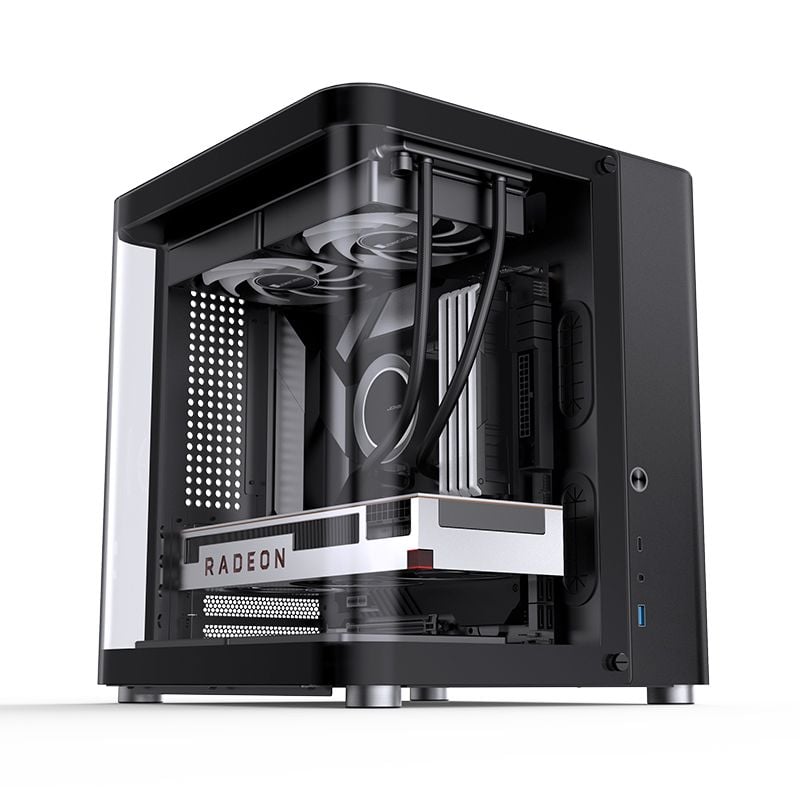 Thùng máy Case Jonsbo TK-1 2.0 - Đen | Micro-ATX