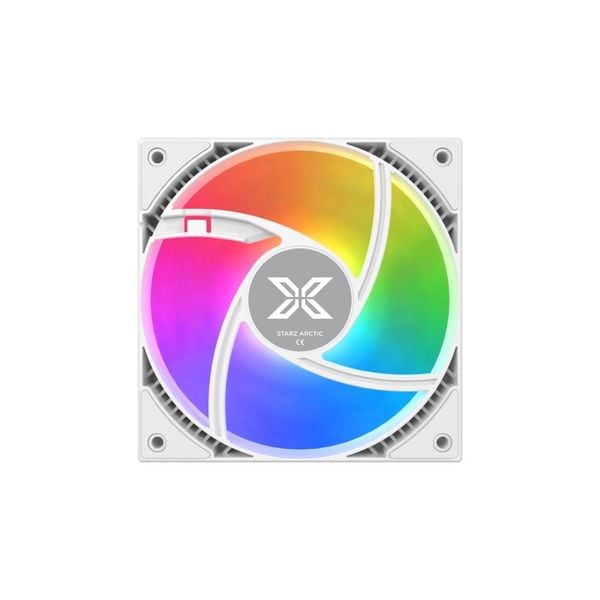  Quạt tản nhiệt PC Xigmatek StarZ Artic | Kit 3 fan 120mm, ARGB, Trắng 