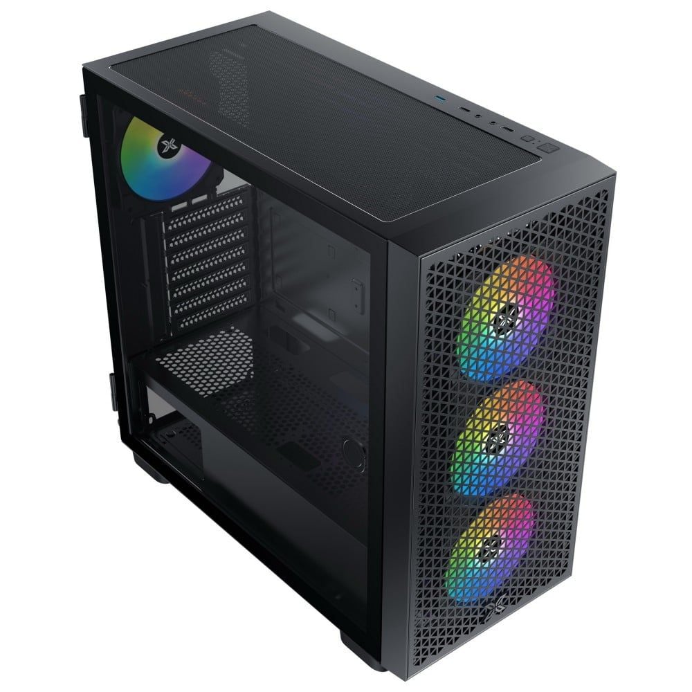 Thùng máy Case Xigmatek Gaming X III Pro 4FX (EN43116) - Đen | Sẵn 4 fan ARGB