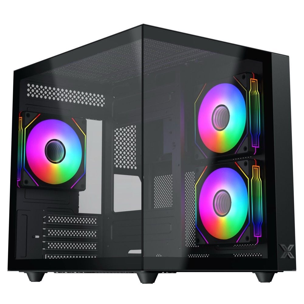 Thùng máy Case Xigmatek Aqua M Lite 3GF - Black | Kèm sẵn 3 fan (EN 44144)
