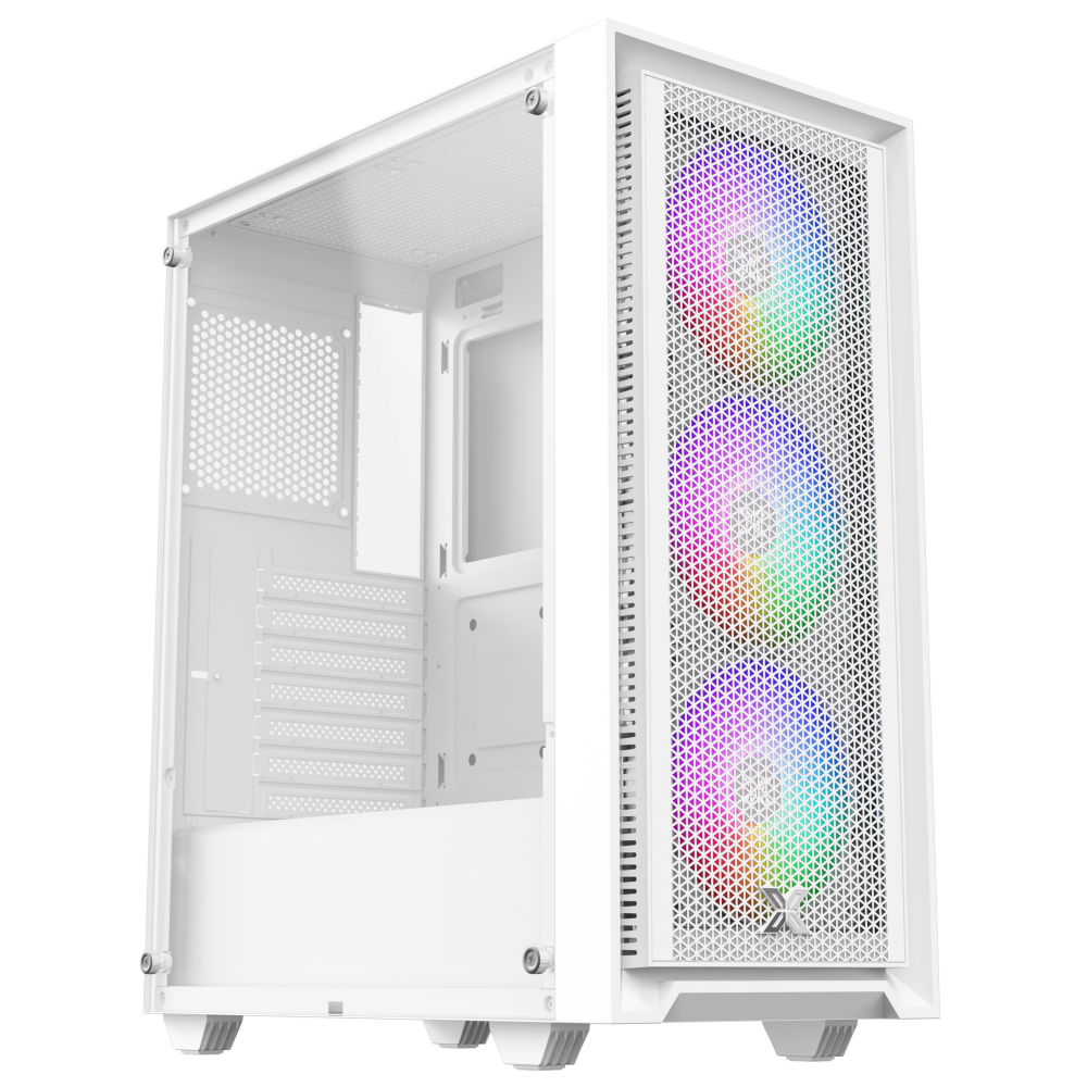 Thùng máy Case Xigmatek Sky II 3F - Trắng | Kèm 3 fan RGB (EN44205)