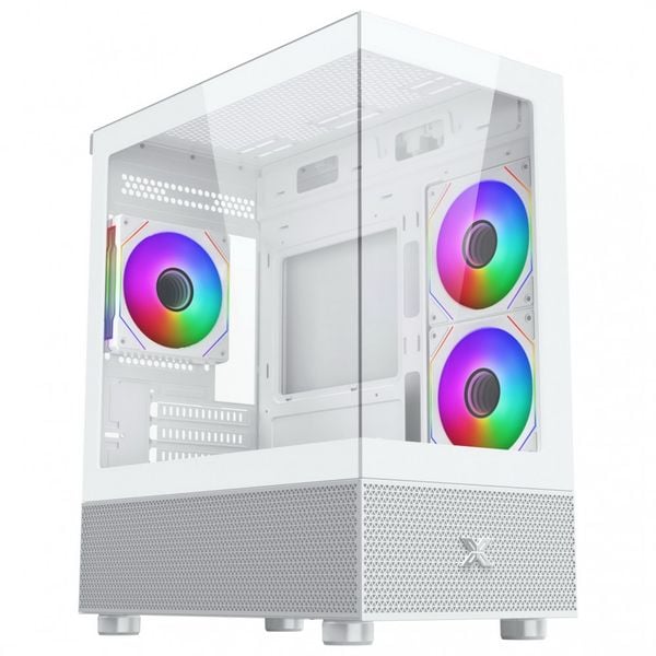  Thùng máy Xigmatek Alphard Micro ATX - Trắng | Kèm sẵn 3 fan (EN 44113) 