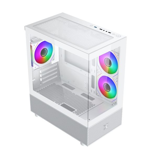  Thùng máy Xigmatek Alphard Micro ATX - Trắng | Kèm sẵn 3 fan (EN 44113) 