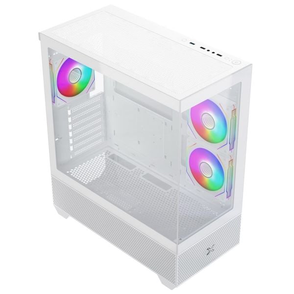  Thùng máy Xigmatek Alphard ATX - Trắng | Kèm sẵn 3 fan (EN 43826) 
