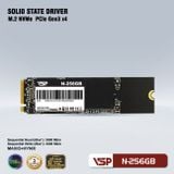  Ổ cứng SSD VSP N-256GB | 256GB, M.2 PCIe, Gen 3x4 NVMe 