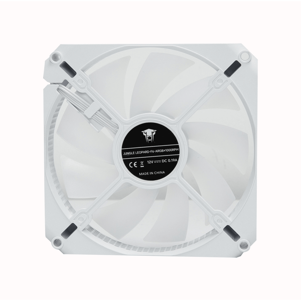  Quạt tản nhiệt PC Leopard F6 Auto ARGB | Fan lẻ 120mm, ARGB, Trắng 