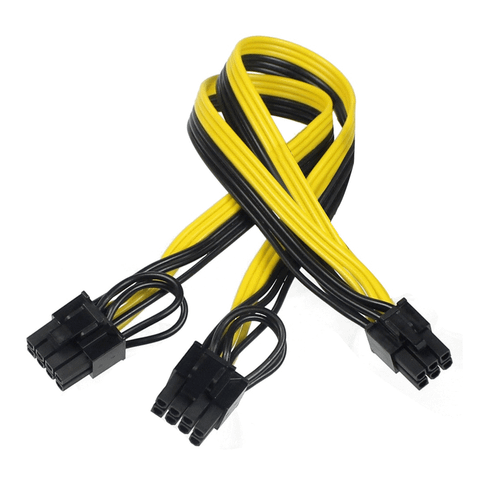 Cáp Nguồn PhụTừ 6pin Sang 8pin 6 pin 2 (6 + 2) pin male