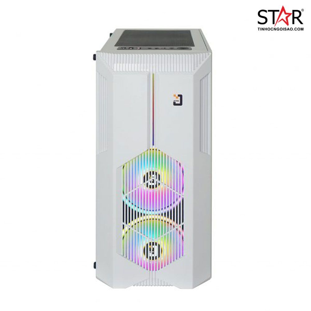 Thùng máy Case Jetek Game Beryl-II G9602W White (Tặng 2 Fan)