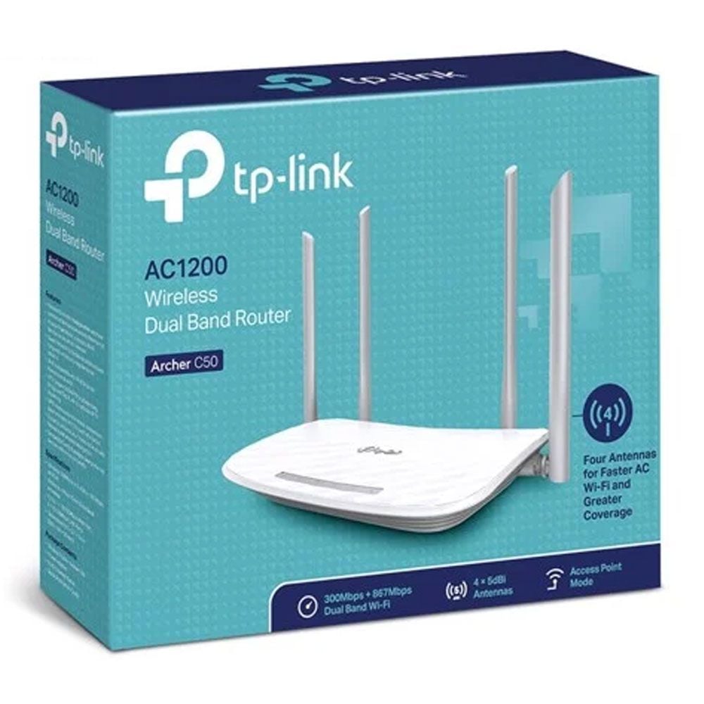 Phát Wifi TP-Link Archer C50 AC1200 4 anten