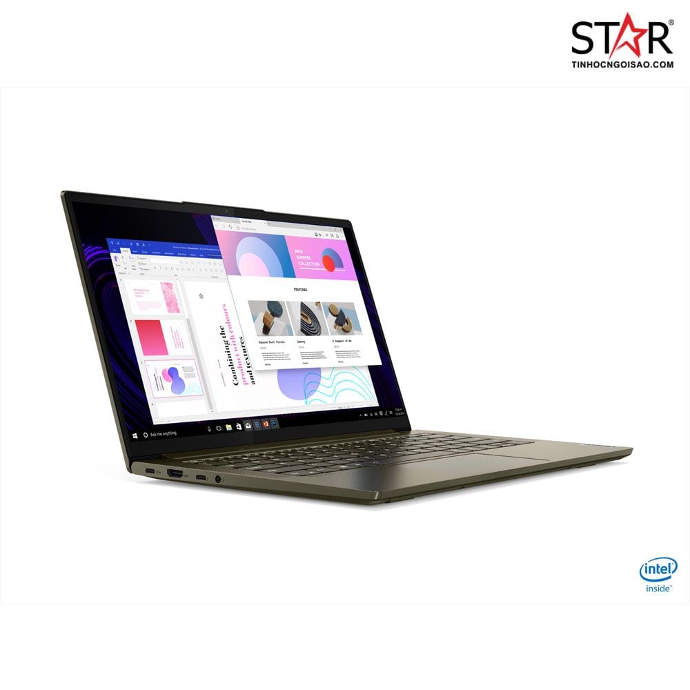 Laptop Lenovo Yoga Slim 7 14ITL05 82A3004FVN i7-1165G7 EVO | Iris Xe Graphics | 8GB | 512GB |14 inch FHD IPS | Win10 (Dark Moss)