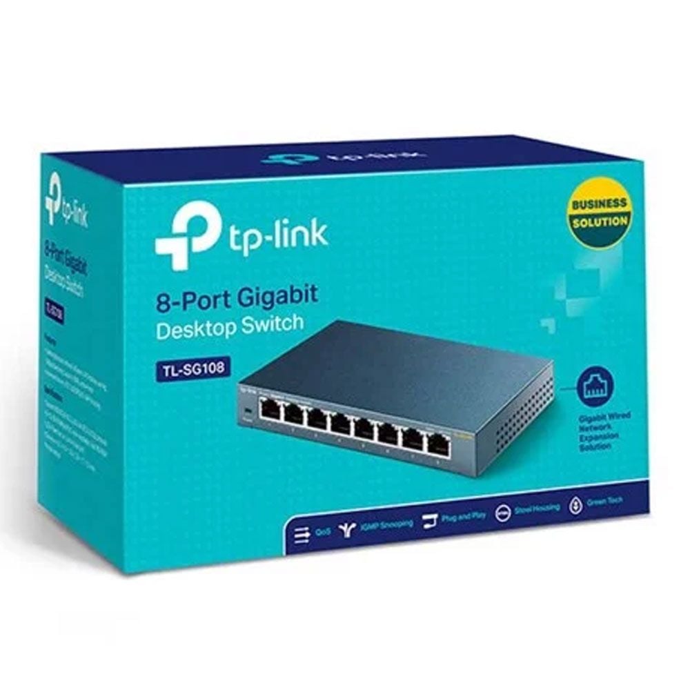 Switch 8 Port TP-Link 10/100/1000M TL-SG108 Chính Hãng