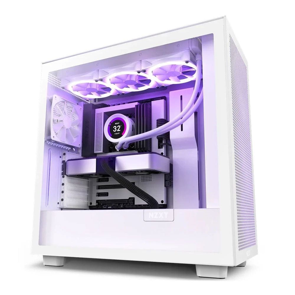 Thùng máy NZXT H7 Flow RGB White