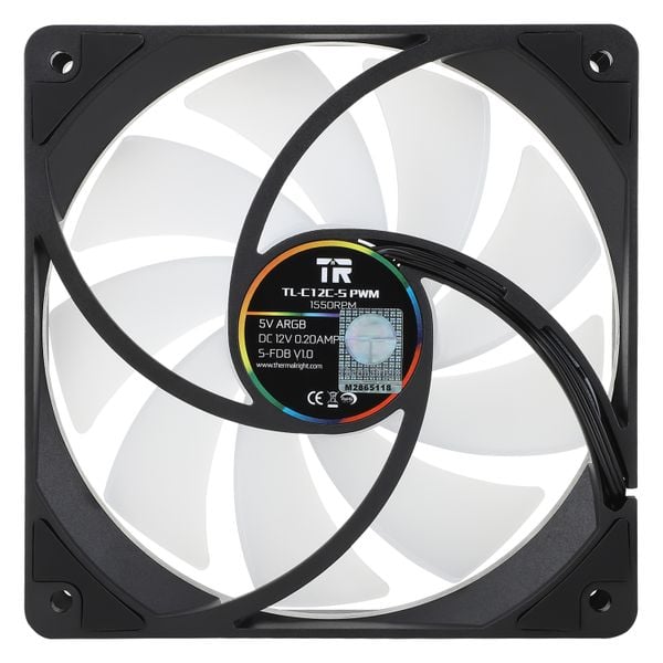  Quạt tản nhiệt PC Thermalright TL‑C12C‑S | Fan lẻ 120mm, ARGB 