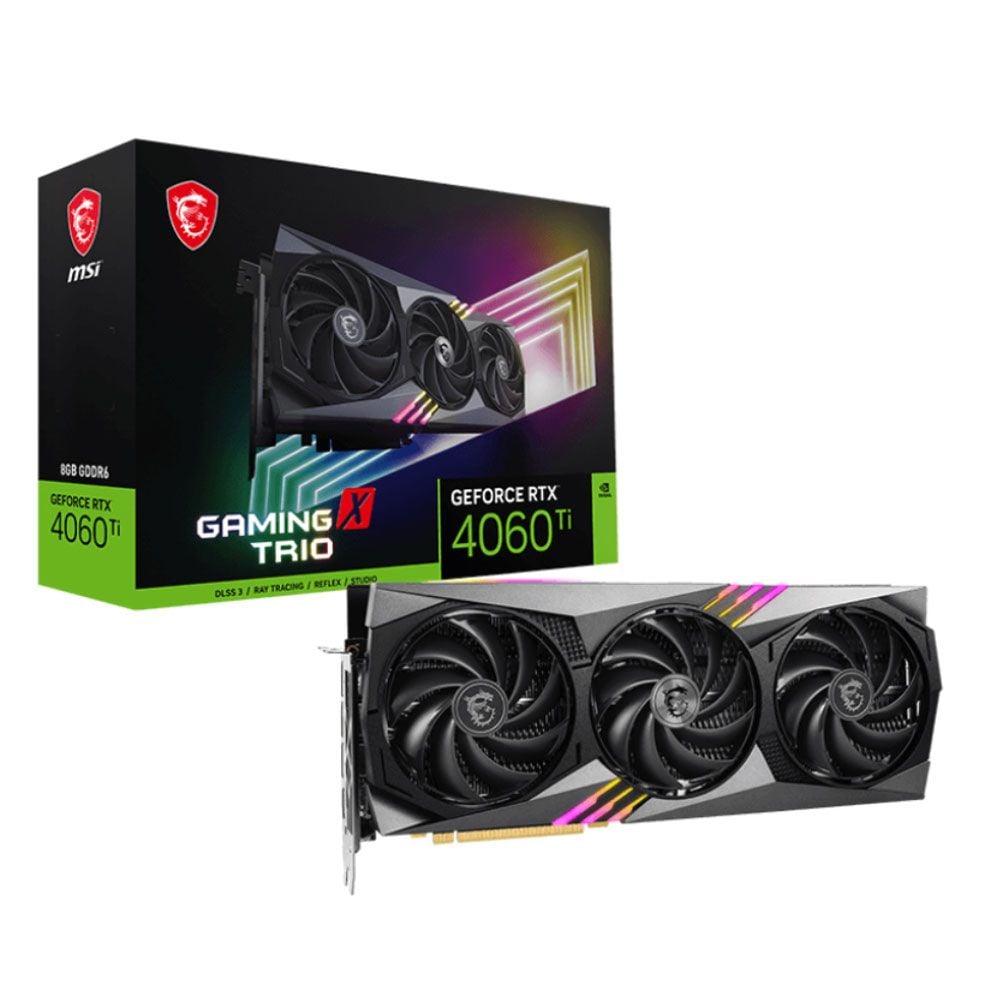 Card màn hình VGA MSI RTX 4060 TI Gaming X TRIO 8GB GDDR6