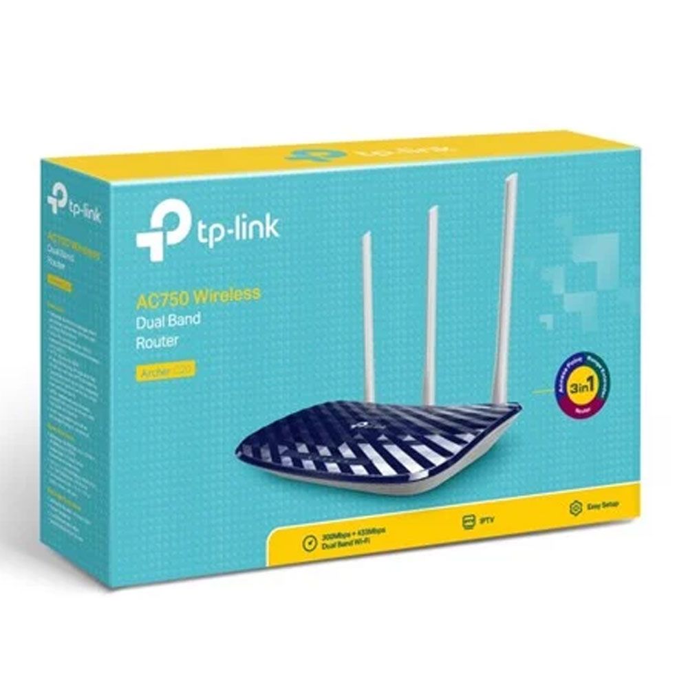 Phát Wifi TP-Link Archer C20 300Mbps 3 anten