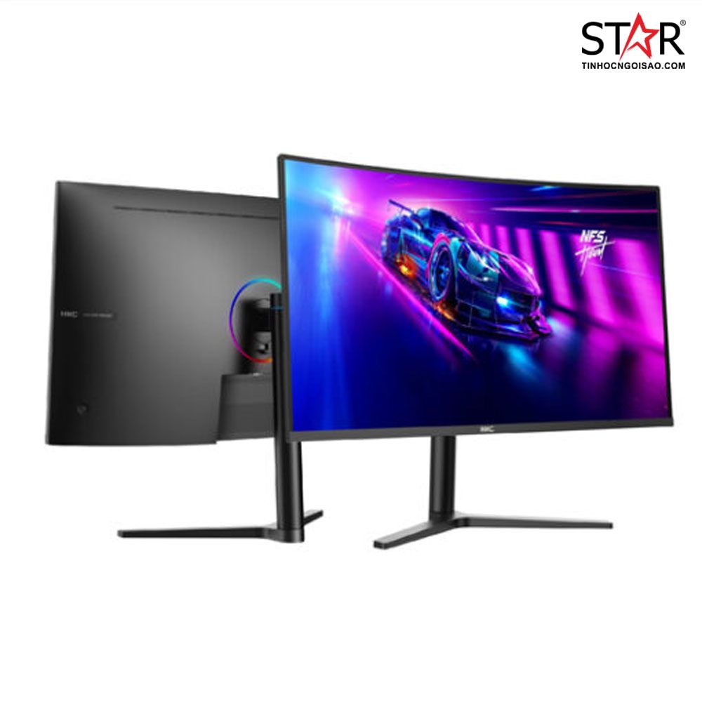 Màn Hình Gaming HKC MB34A4Q (34 inch/2K/VA/144Hz/1ms/250nits/HDMI+DP/Cong)