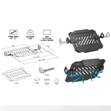  Giá Treo/Kẹp Laptop Ergotek EP15, 10"-17", Màu bạc 