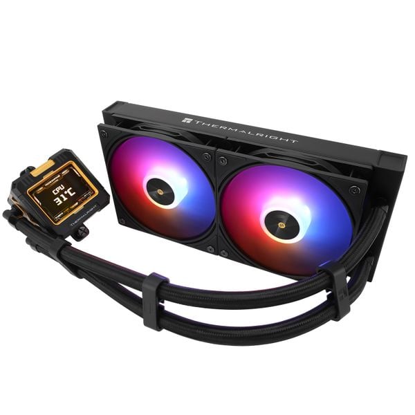  Tản nhiệt nước Thermalright Frozen Warframe 240 Black | ARGB Display, Đen 