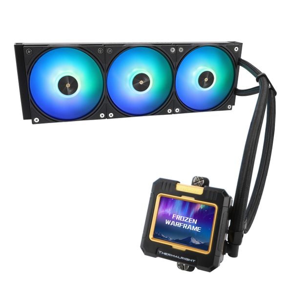  Tản nhiệt nước Thermalright Frozen Warframe 360 Black | ARGB Display, Đen 