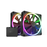  Fan case NZXT F140 RGB Twin Pack | Bộ 2 Fan RGB, Kèm HUB, Black/White 