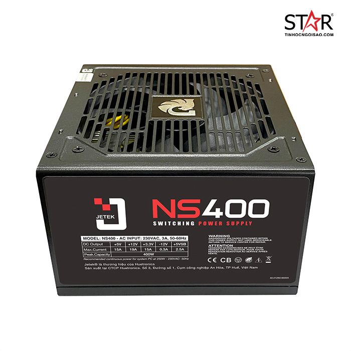 Nguồn Jetek STAR Power NS400 400W + Dây Nguồn