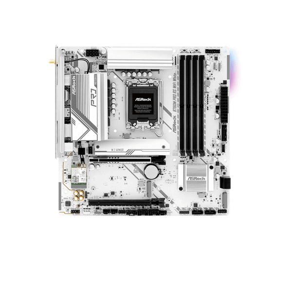  Mainboard ASRock B760M Pro RS Wifi White DDR5 | LGA 1700, mATX, 4 khe RAM 