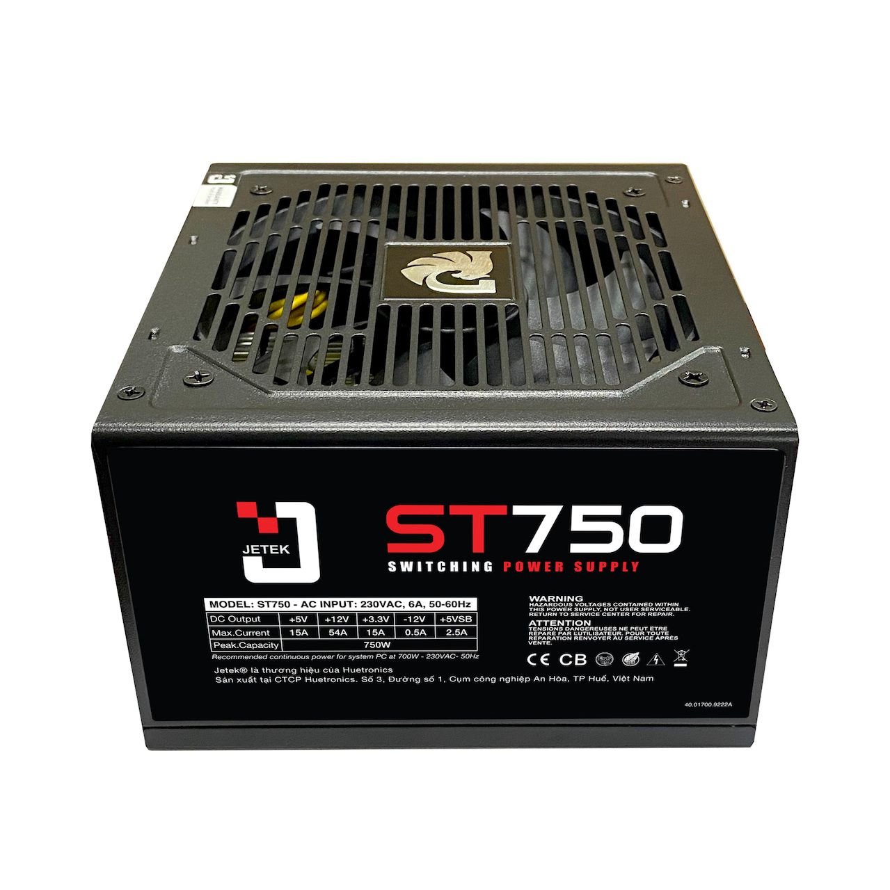 Nguồn máy tính 750W Jetek J Series 750W Plus | ST750 ATX 12V PFC