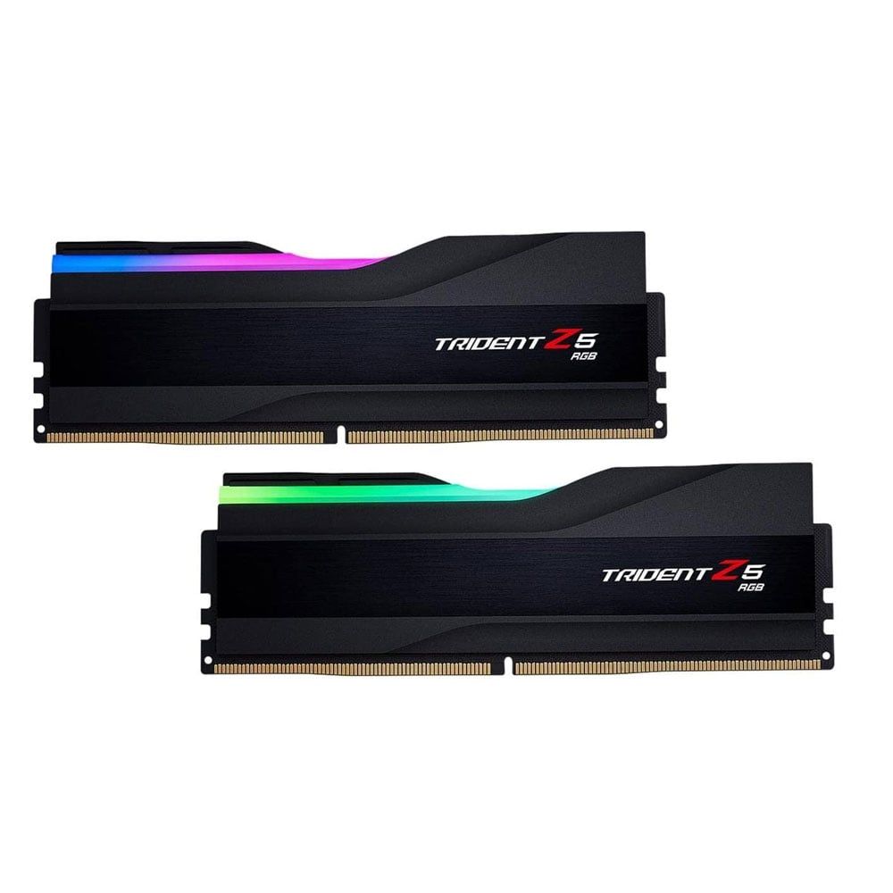 Ram PC Gskill Trident Z5 Black 32GB DDR5 6000MHz RGB (2x16GB) (F5 6000J4040F16GX2 TZ5RK)