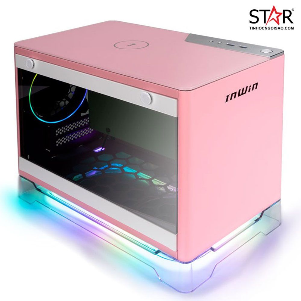 Thùng máy Case InWin A1 Plus Pink Mini-ITX Tower (Hồng)