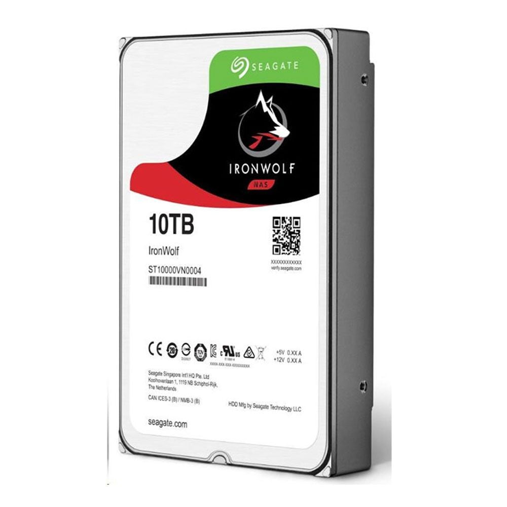 Ổ CỨNG HDD 10TB SEAGATE IRONWOLF ST10000VN000 (SATA 3, 3.5 inch, 7200RPM , 256MB CACHE)