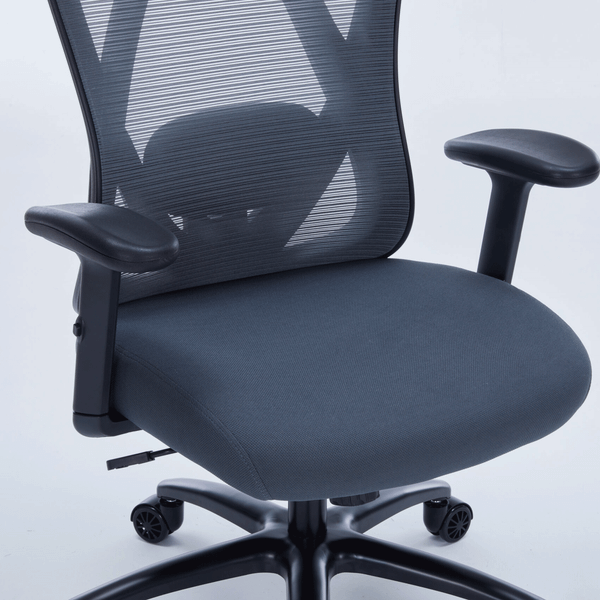  Ghế công thái học WARRIOR Hero WEC501 Plus | Xám, 120kg, Chân xoay, Lưng lưới 