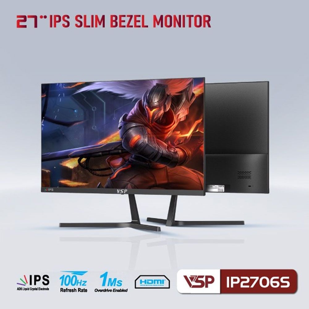 Màn Hình VSP IP2706S (27 inch, FHD, 100Hz, IPS, Đen)