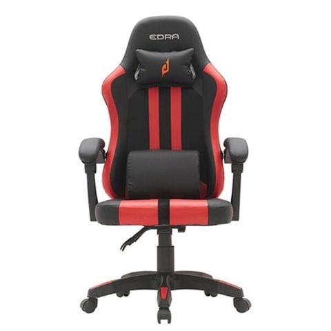 Ghế gaming E DRA Yummy EGC232 V2 | Đen đỏ, 150kg, Chân xoay, Da PU