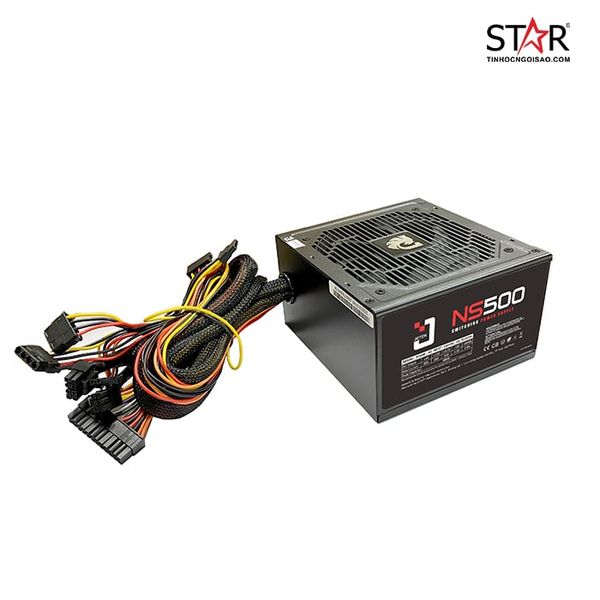  Nguồn máy tính Jetek NS500W Có Dây | Non Modular, ATX 