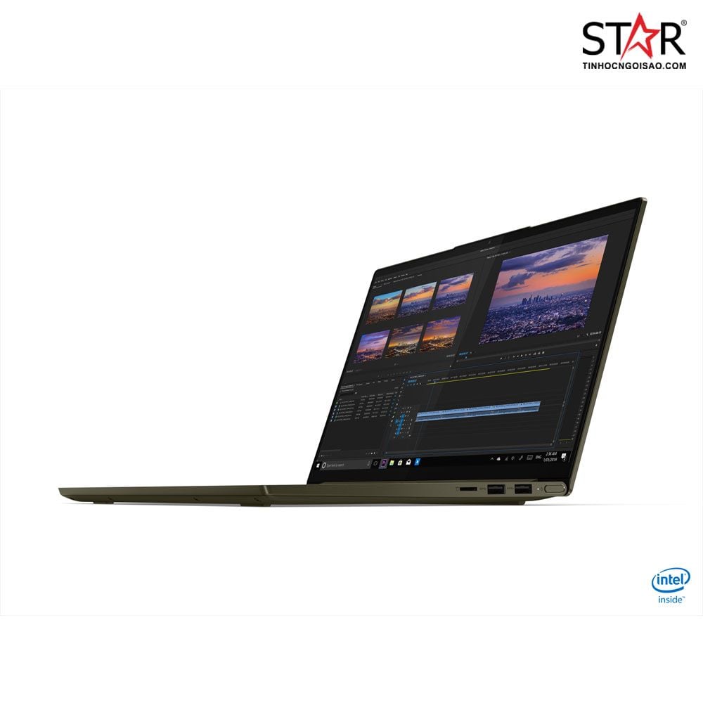 Laptop Lenovo Yoga Slim 7 14ITL05 82A3004FVN i7-1165G7 EVO | Iris Xe Graphics | 8GB | 512GB |14 inch FHD IPS | Win10 (Dark Moss)