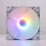  Fan Case Redmoon K8 RGB Fixed - Trắng | 12cm, Đệm chống sốc 