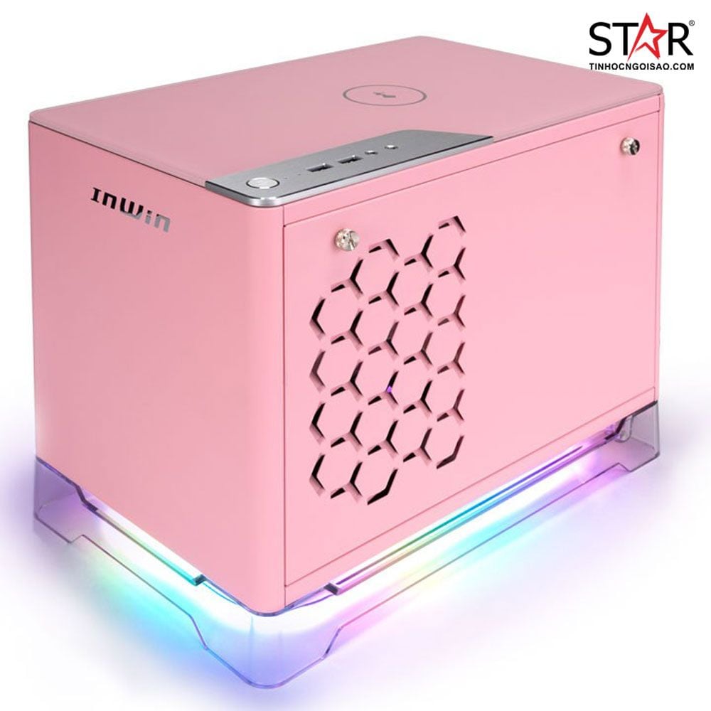 Thùng máy Case InWin A1 Plus Pink Mini-ITX Tower (Hồng)