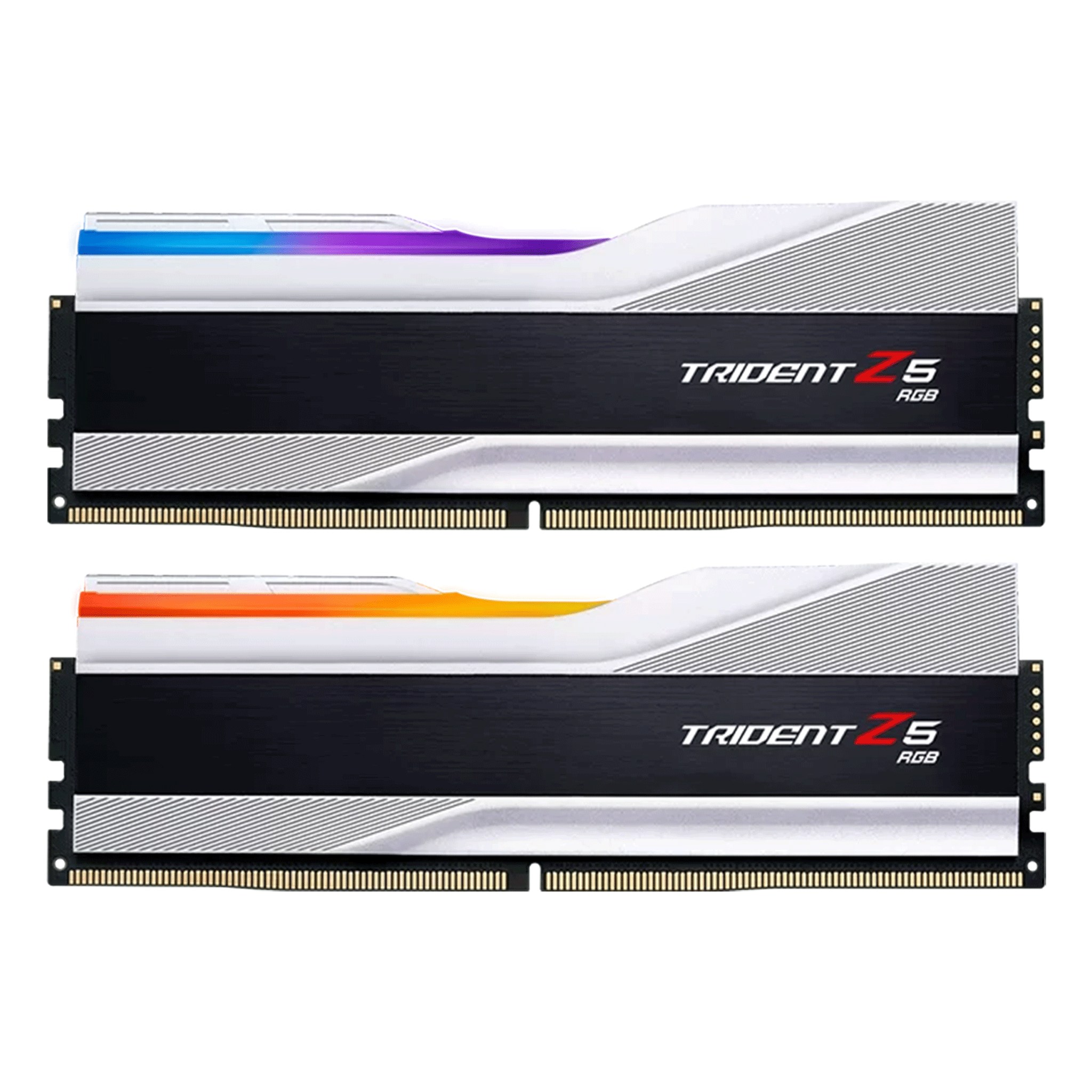 Ram GSkill Trident Z5 RGB Silver 32G | 16x2, DDR5, 5200MHz 40 F5-5200J4040A16GX2-TZ5RS