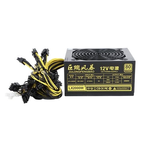 Nguồn máy tính BITCOIN LX2000W 2000W | Non Modular, ATX