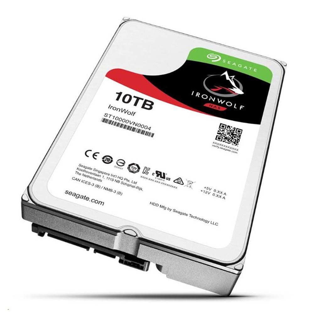 Ổ CỨNG HDD 10TB SEAGATE IRONWOLF ST10000VN000 (SATA 3, 3.5 inch, 7200RPM , 256MB CACHE)