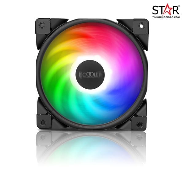  Tản nhiệt nước PCCOOLER GI-CX240 | ARGB, Đen 