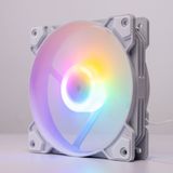  Fan Case Redmoon K8 RGB Fixed - Trắng | 12cm, Đệm chống sốc 