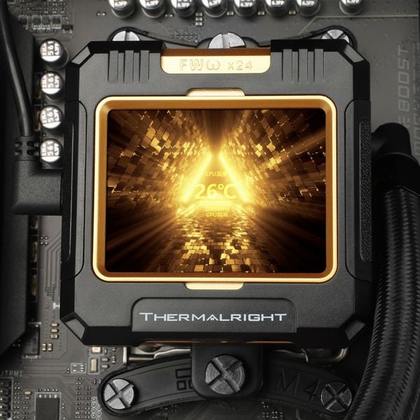  Tản nhiệt nước Thermalright Frozen Warframe 360 Black | ARGB Display, Đen 