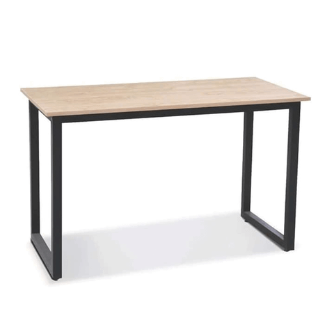 Bàn Gaming chữ U 1m4 | Khung đen, mặt vân gỗ