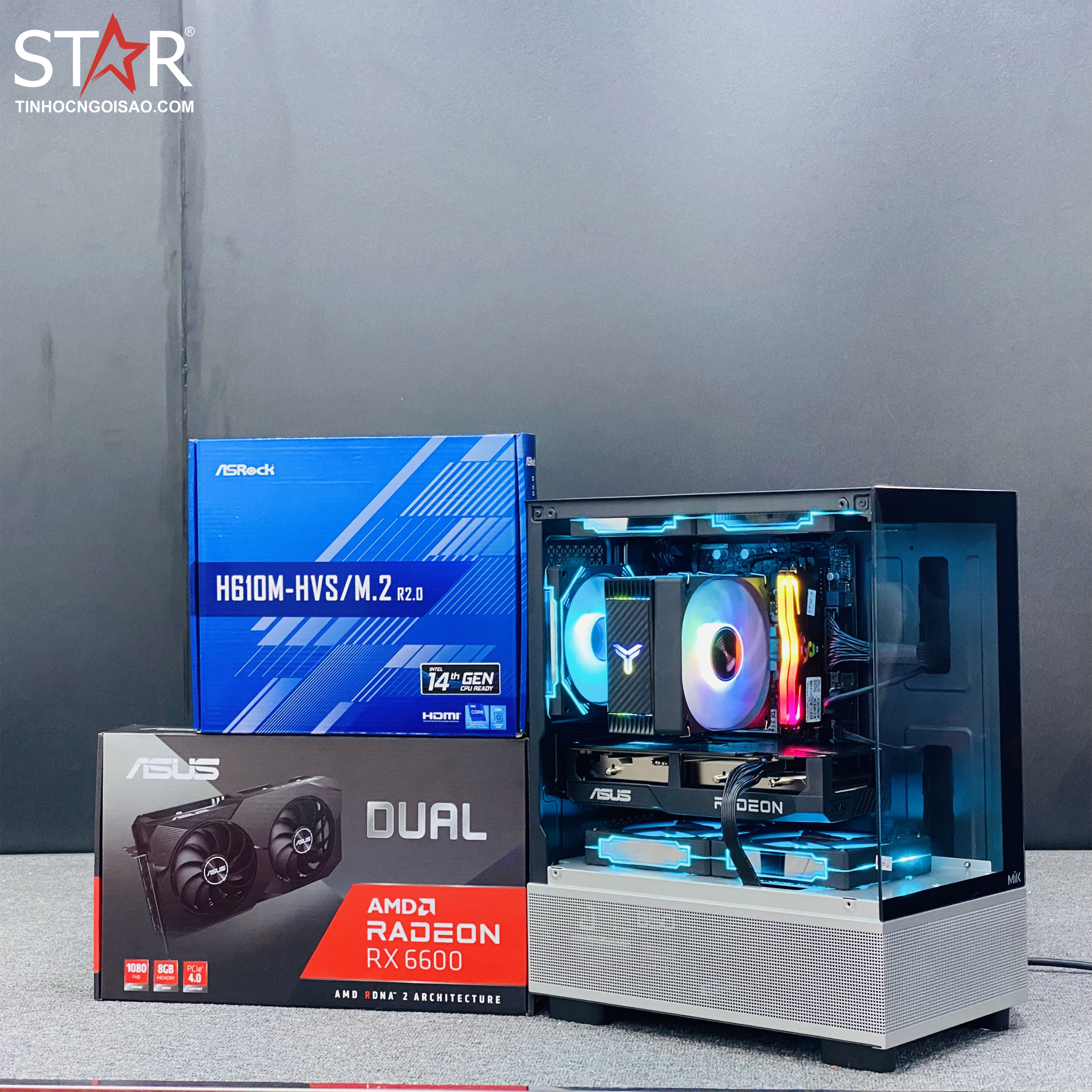 PC Gaming STAR CHICKEN SUPER LUCE | I3 12100F, RX 6600