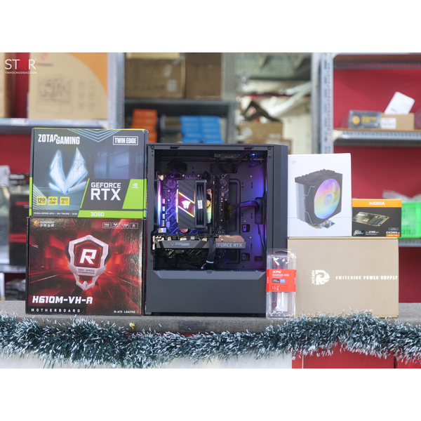  PC Gaming STAR Teemo | Intel i3 12100F, RTX 3060, H610M, RAM 16GB, SSD 500GB 