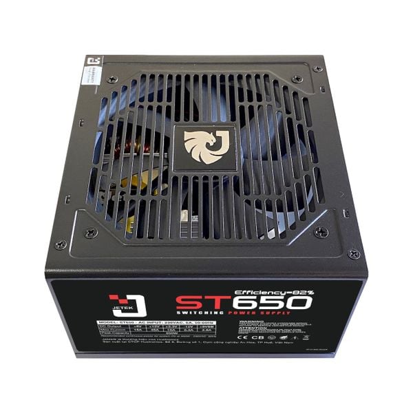 Nguồn máy tính Jetek J Series 650W (St650 Atx 12V Pfc) | Non Modular, ATX 