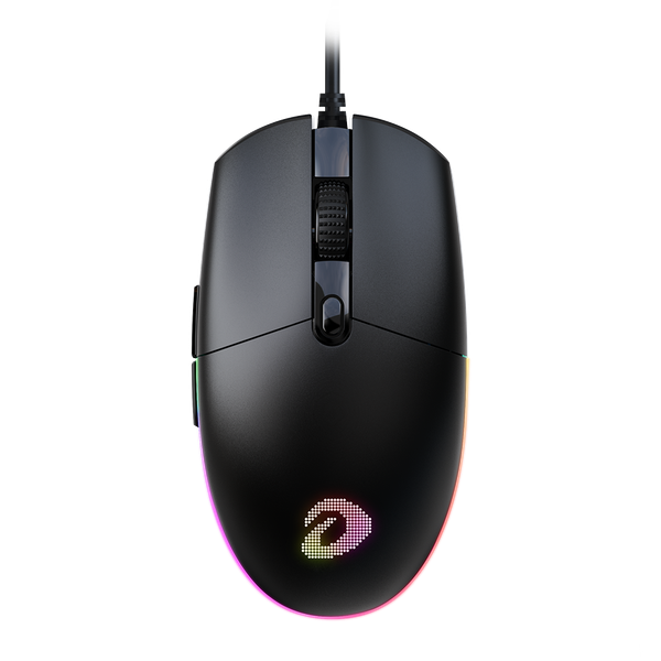  Chuột gaming DareU EM911 | Có dây, 6000 DPI, 100g, RGB, Đen 