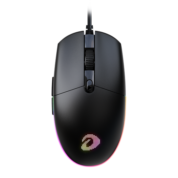 Chuột gaming DareU EM911 | Có dây, 6000 DPI, 100g, RGB, Đen 